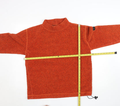 Womens UK Size S Jeep Orange Pullover Jumper