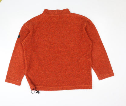 Womens UK Size S Jeep Orange Pullover Jumper