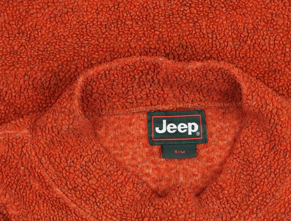 Womens UK Size S Jeep Orange Pullover Jumper