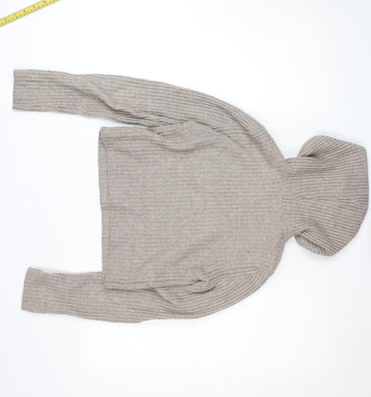 Womens UK Size S Stradivarius Beige Pullover Jumper