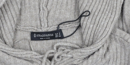 Womens UK Size S Stradivarius Beige Pullover Jumper
