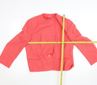Womens UK Size 14 Eastex Pink Basic Jacket