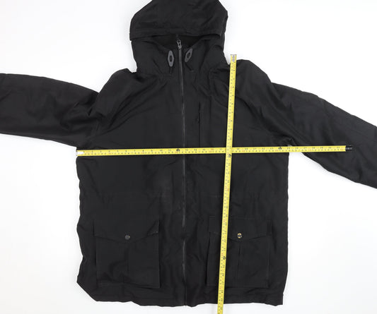 Mens UK Size XL Greenwoods Black Parka Coat
