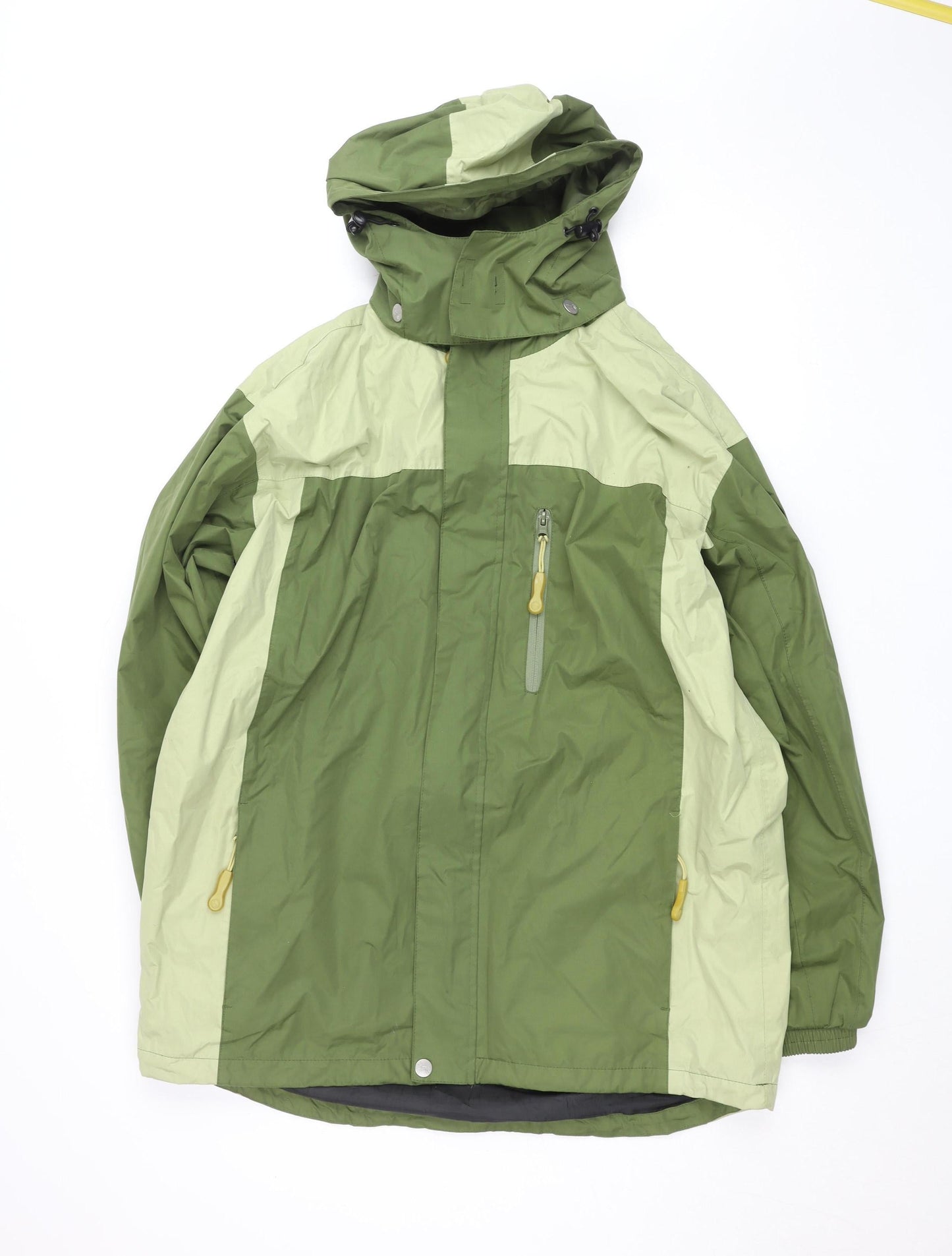 Girls UK Size L Outdoor Scene Green Windbreaker Coat