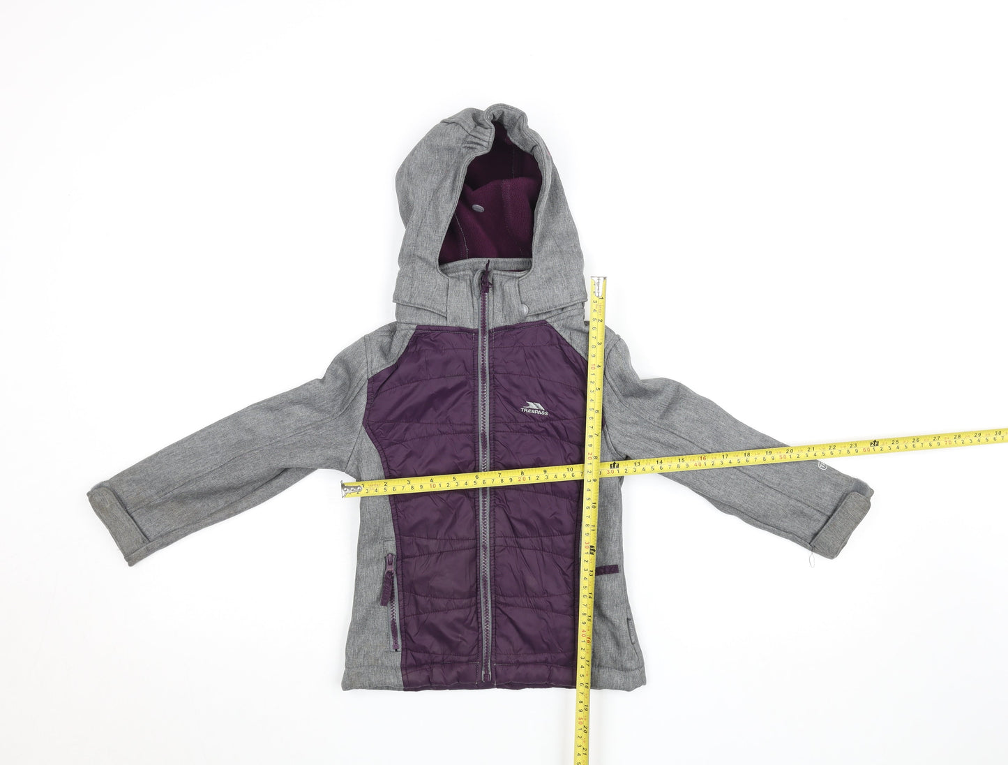 Girls UK Size 3-4 Years Trespass Purple Soft Shell