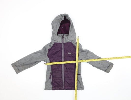Girls UK Size 3-4 Years Trespass Purple Soft Shell