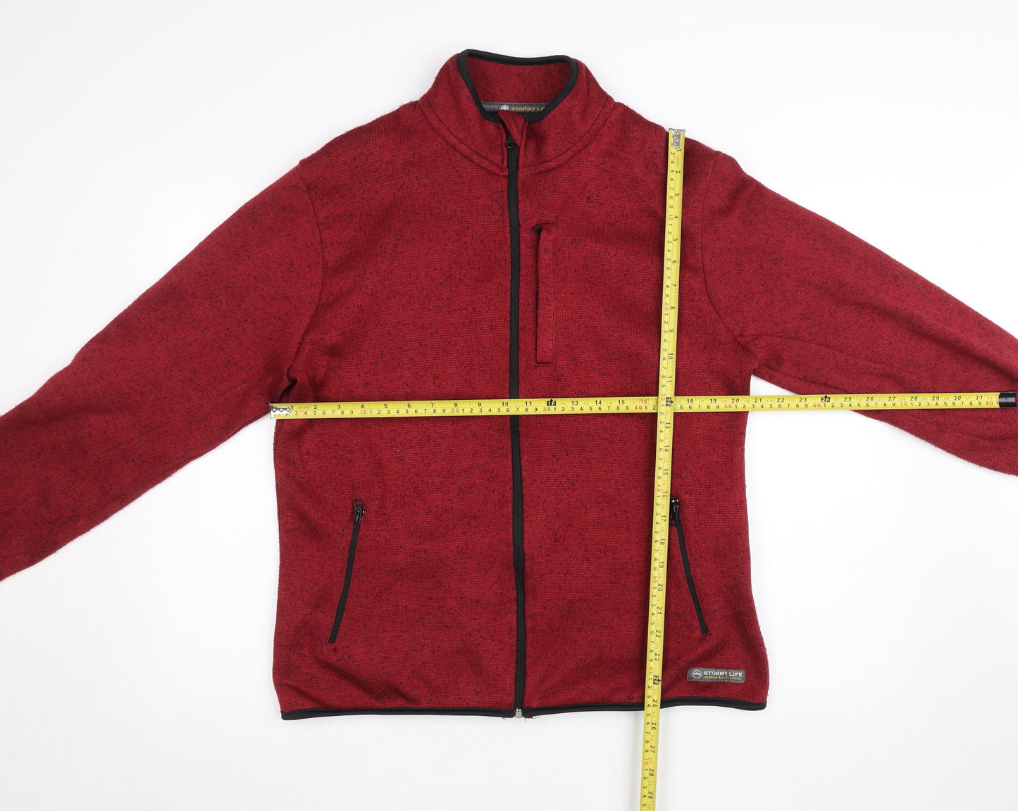 Womens UK Size L Stormy Life Red Hiking Walking Gym & Training Jacket