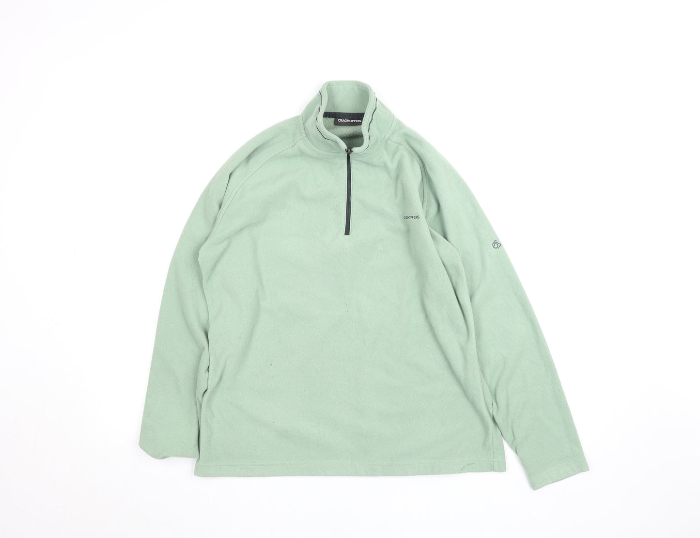 Craghoppers Womens Green Fleece 1/4 Zip Activewear Jacket Size 14