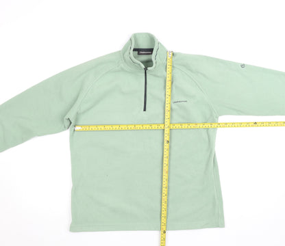 Craghoppers Womens Green Fleece 1/4 Zip Activewear Jacket Size 14