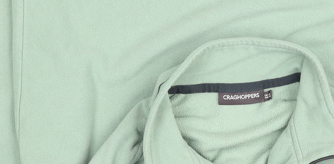 Craghoppers Womens Green Fleece 1/4 Zip Activewear Jacket Size 14