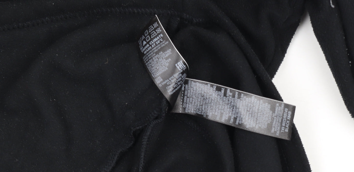Marks and Spencer Women’s Black Fleece Full Zip Jacket Size 14