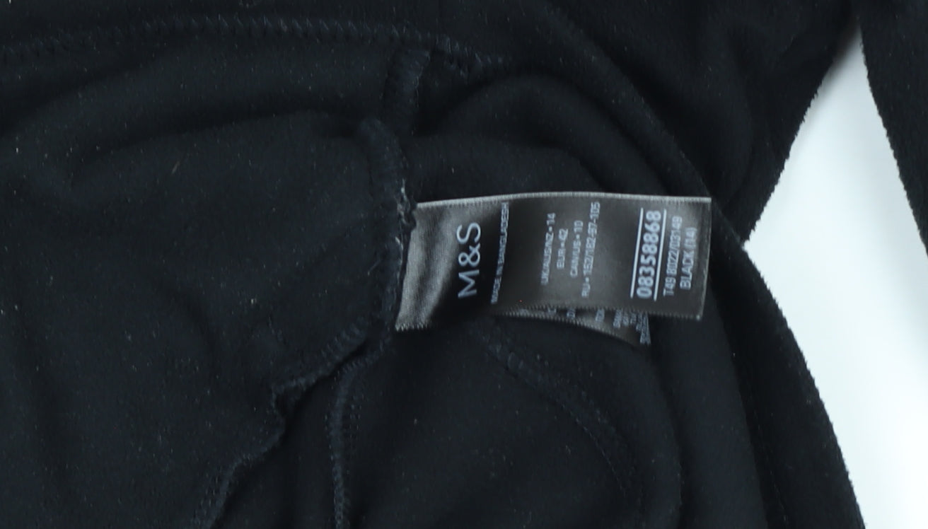 Marks and Spencer Women’s Black Fleece Full Zip Jacket Size 14
