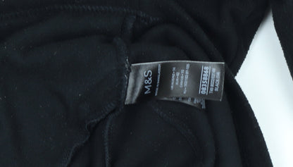 Marks and Spencer Women’s Black Fleece Full Zip Jacket Size 14