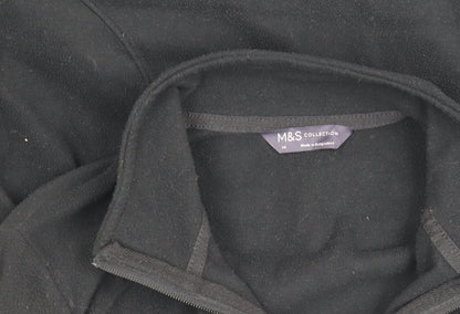 Marks and Spencer Women’s Black Fleece Full Zip Jacket Size 14