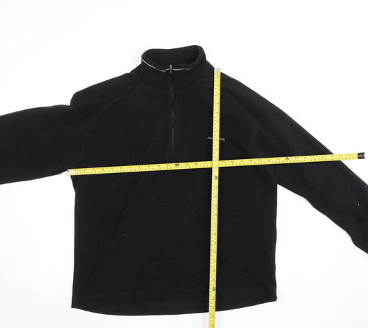 Craghoppers Women Black Fleece 1/4 Zip Long Sleeve Pullover Top L