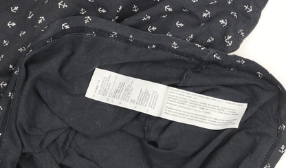 Abercrombie & Fitch Men’s Blue Nautical Anchor Print Crew Neck T-Shirt XXL