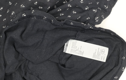 Abercrombie & Fitch Men’s Blue Nautical Anchor Print Crew Neck T-Shirt XXL