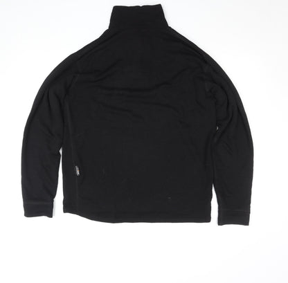 Helly Hansen Men’s Black L Fleece 1/4 Zip Outdoor Pullover Top