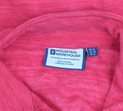 Mountain Warehouse Womens Pink Full Zip Fleece Jacket UK 16