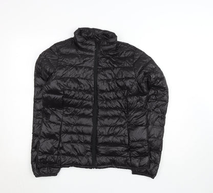 Womens UK Size M HAVANA Black Puffer Jacket