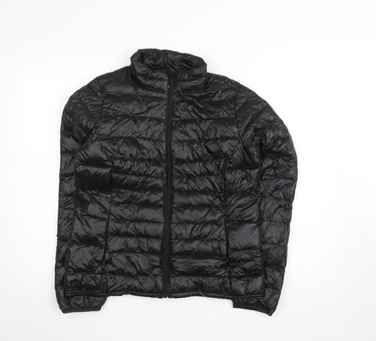 Womens UK Size M HAVANA Black Puffer Jacket
