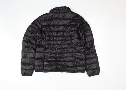 Womens UK Size M HAVANA Black Puffer Jacket