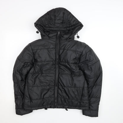 I Saw It First Women's Black Size 10 Quilted Puffer Jacket