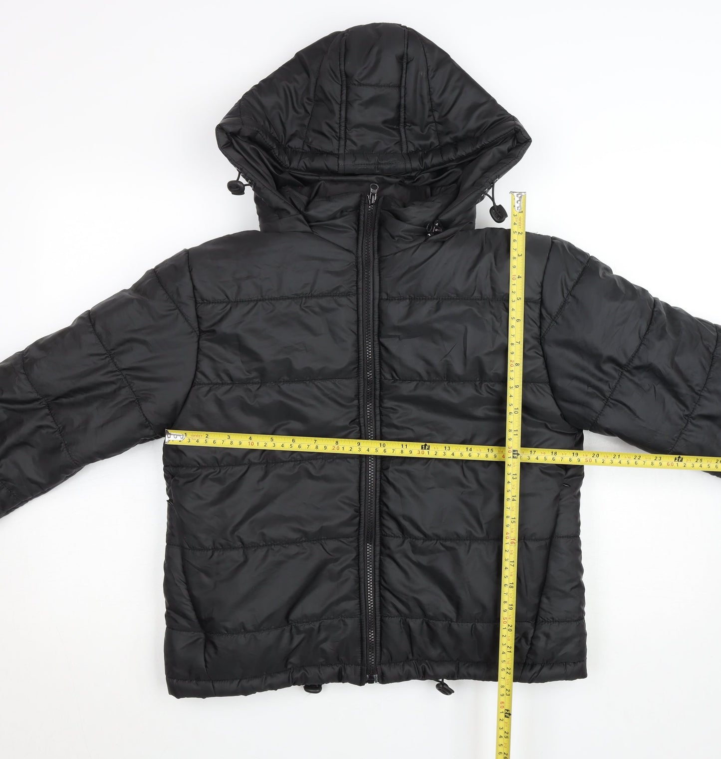 I Saw It First Women's Black Size 10 Quilted Puffer Jacket