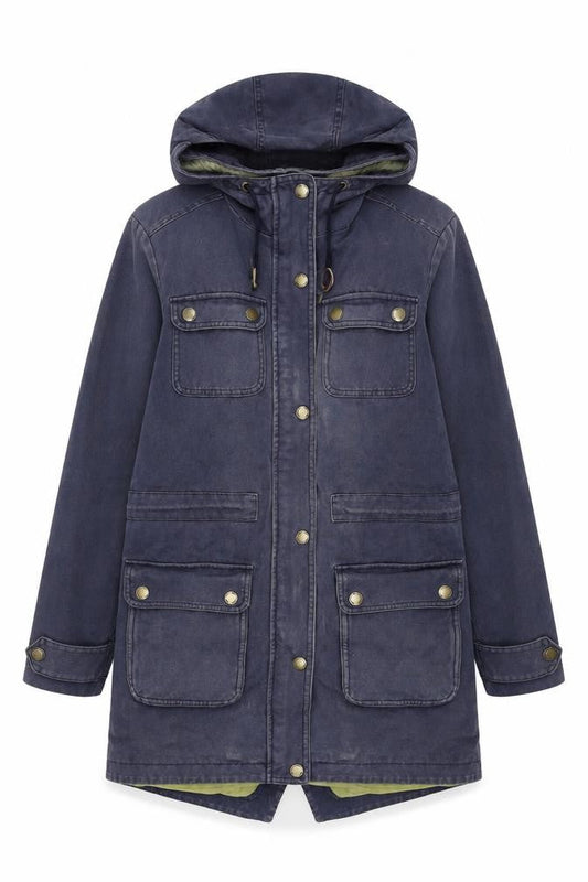 Womens UK Size 10 Boden Blue Parka Coat