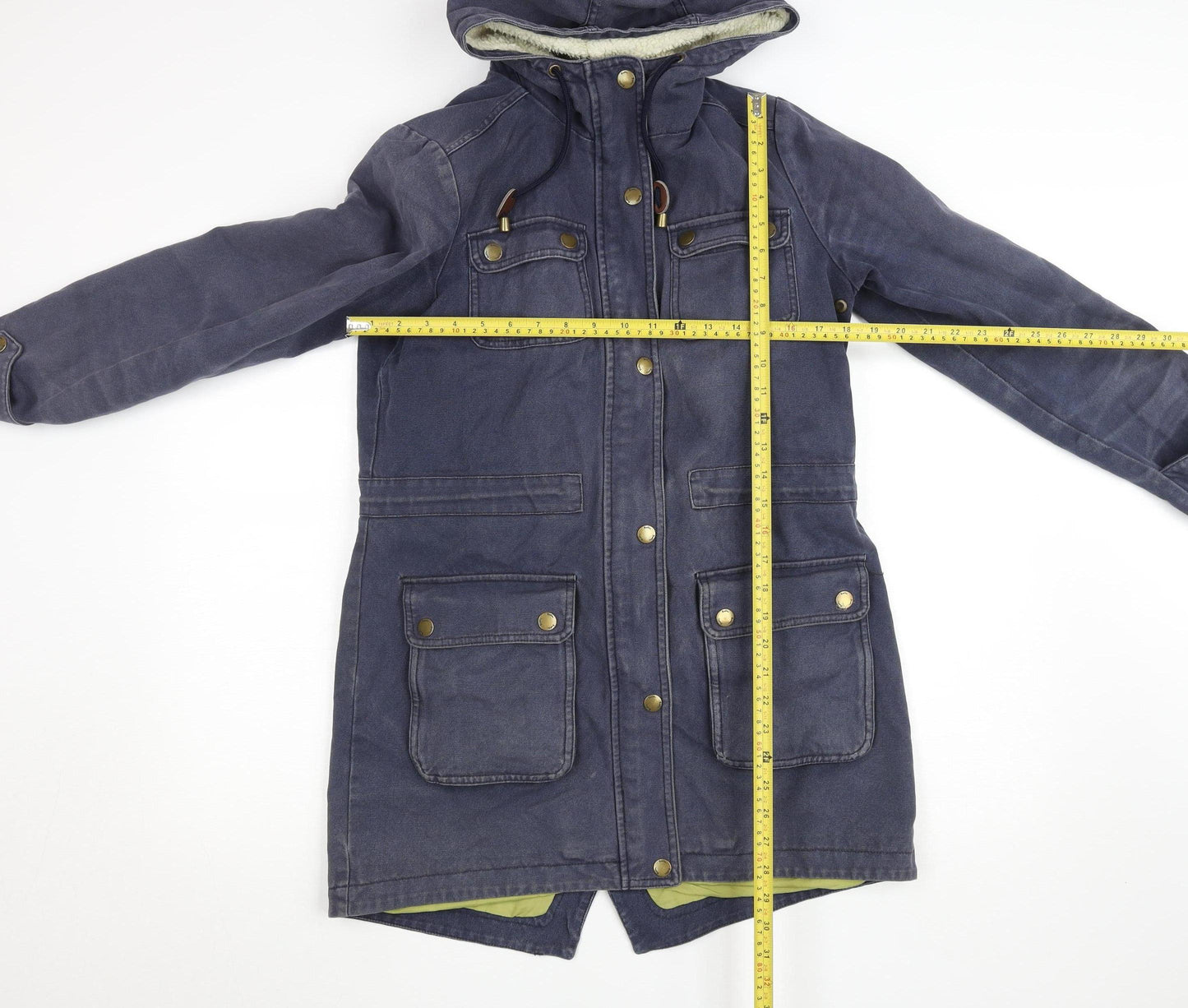 Womens UK Size 10 Boden Blue Parka Coat