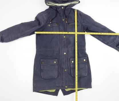 Womens UK Size 10 Boden Blue Parka Coat