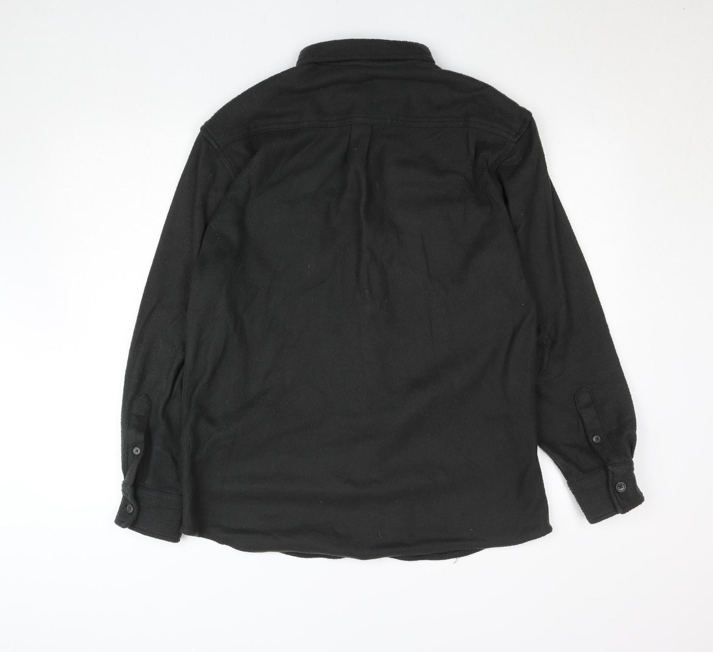 Easy Apparel Men's Black Fleece Button Cardigan M Regular Fit