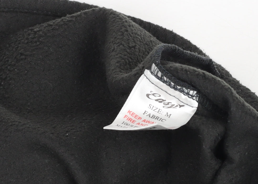 Easy Apparel Men's Black Fleece Button Cardigan M Regular Fit