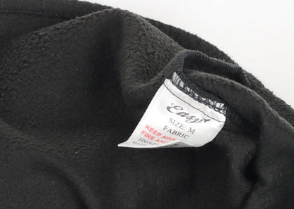 Easy Apparel Men's Black Fleece Button Cardigan M Regular Fit