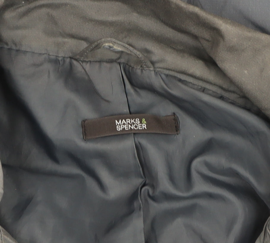 Womens UK Size 16 Marks and Spencer Grey Parka Coat