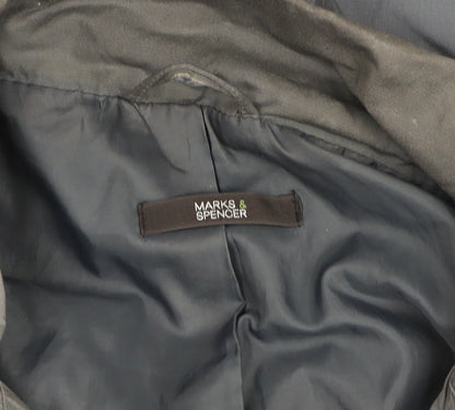 Womens UK Size 16 Marks and Spencer Grey Parka Coat