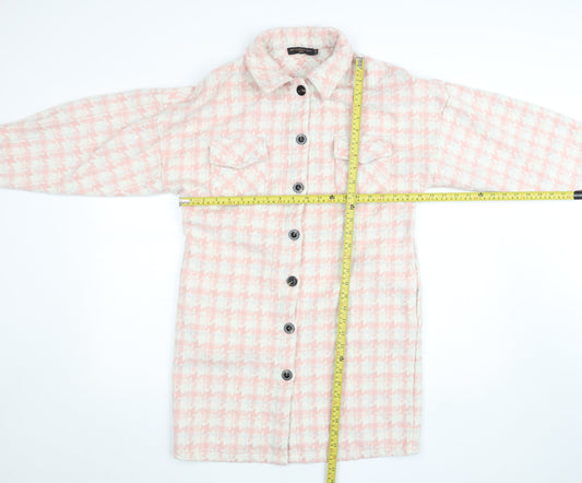Womens UK Size S AMY & CLO in vogue PARIS Pink Basic Jacket
