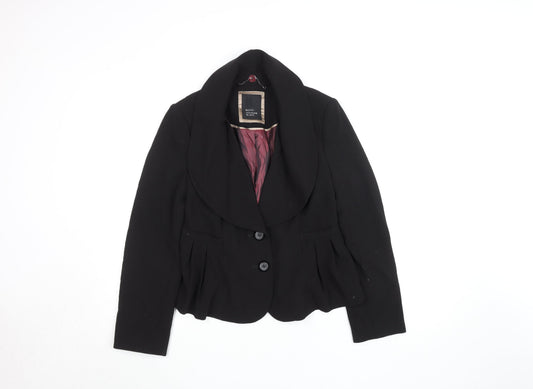 Womens UK Size 12 Betty Jackson Black Regular Black Blazer