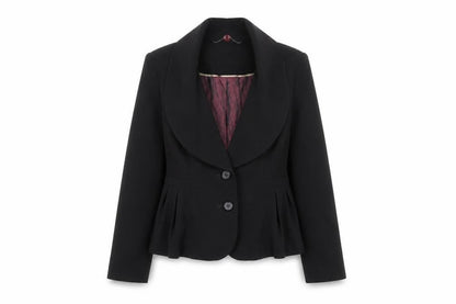 Womens UK Size 12 Betty Jackson Black Regular Black Blazer