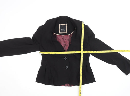 Womens UK Size 12 Betty Jackson Black Regular Black Blazer