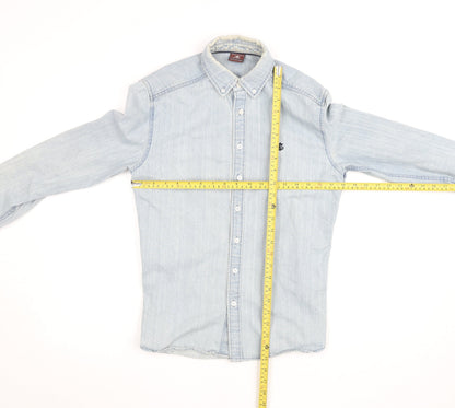 Blakely Clothing Co. Men’s Light Blue Denim Button-Up Shirt XS