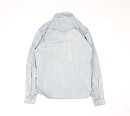 Blakely Clothing Co. Men’s Light Blue Denim Button-Up Shirt XS