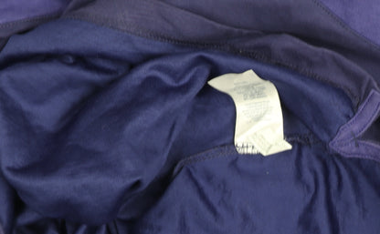 Chaps Men's Blue 2XL Colourblock 1/4 Zip Long Sleeve Top