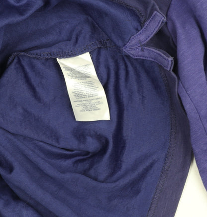 Chaps Men's Blue 2XL Colourblock 1/4 Zip Long Sleeve Top