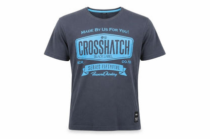 Mens UK Size L Crosshatch Blue  T-Shirt