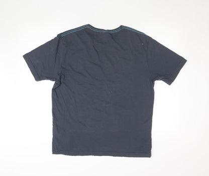 Mens UK Size L Crosshatch Blue  T-Shirt