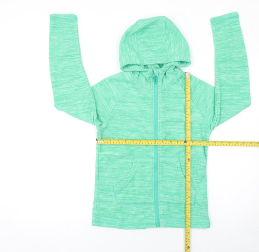 Girls UK Size 11-12 Years Mountain Warehouse Green Full Zip Hoodie