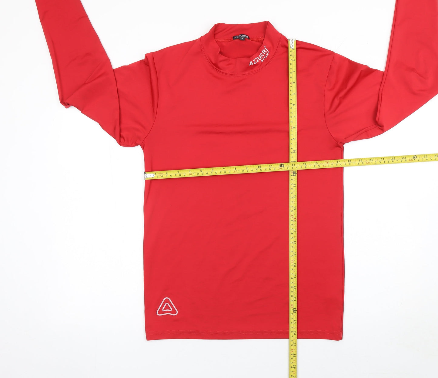 Azzurri Sport Men's Red Long Sleeve Athletic Compression Top Size M