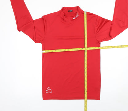 Azzurri Sport Men's Red Long Sleeve Athletic Compression Top Size M