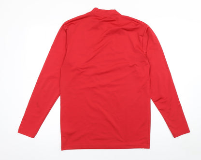 Azzurri Sport Men's Red Long Sleeve Athletic Compression Top Size M